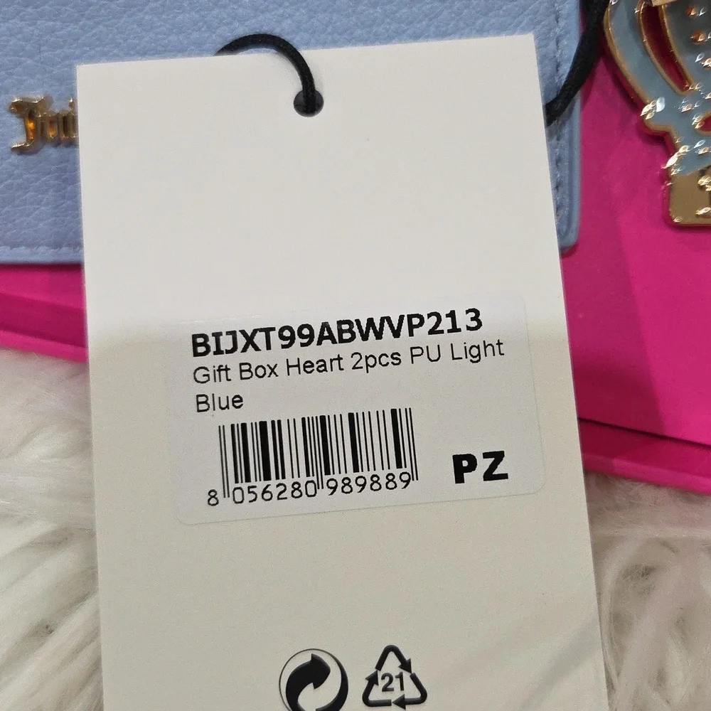 💙▪️Juicy Couture ▪️UK EXCLUSIVE Blue Card Holder and Star Keychain Set